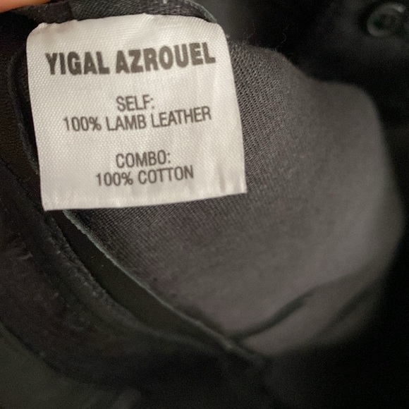 Yigal Azrouel Black 100% Lamb Leather Skinny Pants. Size 8 - Picture 7 of 7